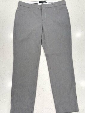 Banana Republic Sloan Gray Micro-Check Dress Pants